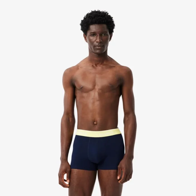 Conjunto de 3 boxers em algodão elástico para homem