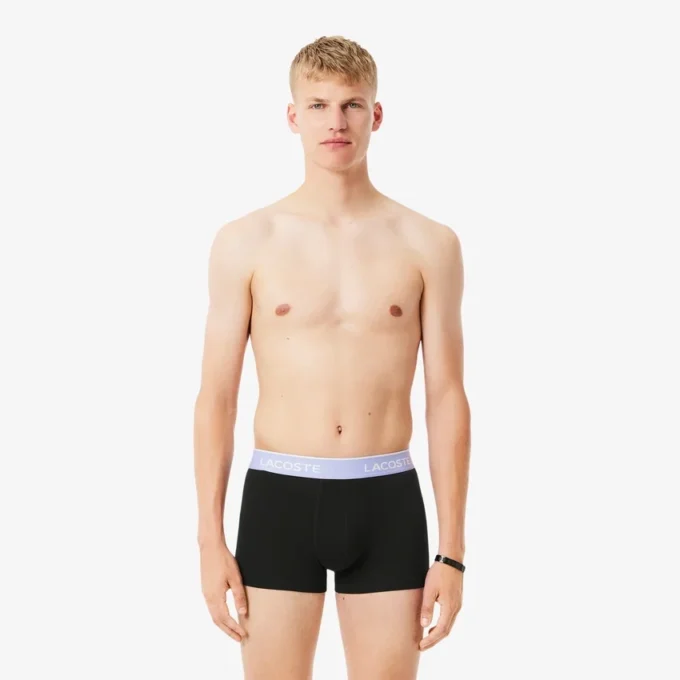 Conjunto de 3 boxers em algodão elástico para homem