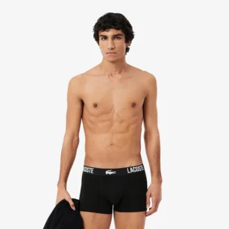 Conjunto de 3 boxers em algodão elástico para homem