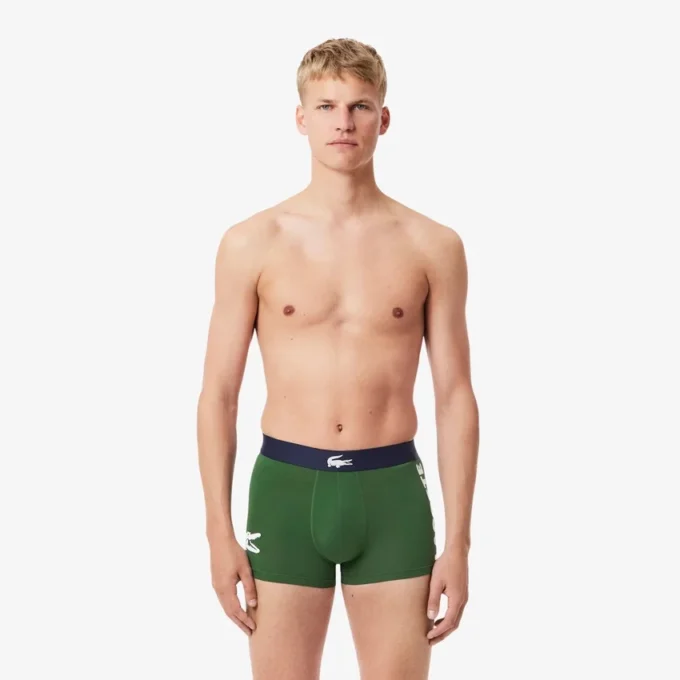 Conjunto de 3 boxers em algodão elástico para homem