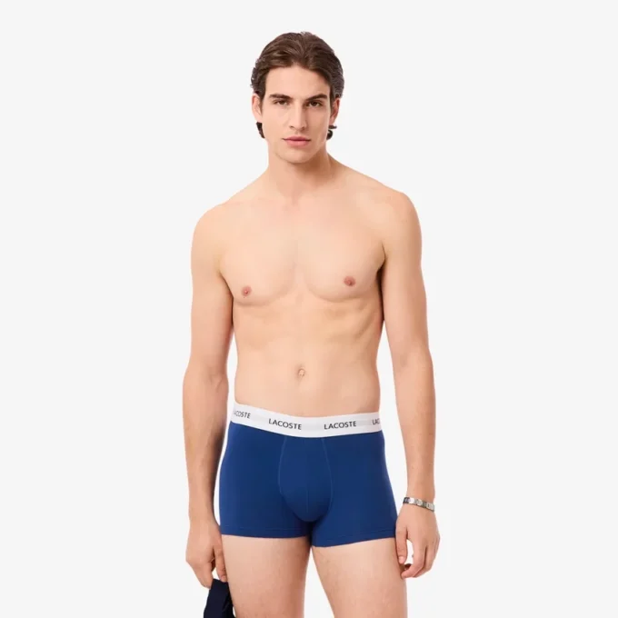 Conjunto de 3 boxers em algodão elástico para homem