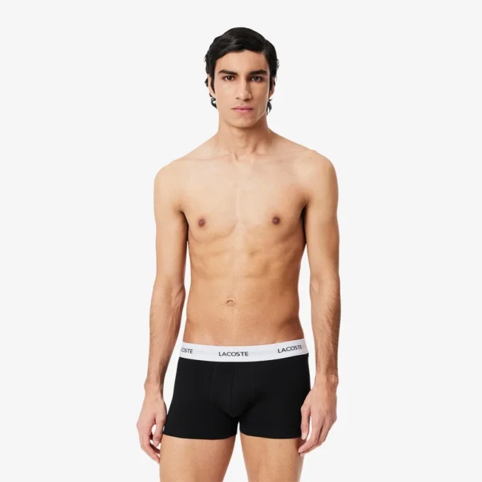 Conjunto de 3 boxers em algodão elástico para homem