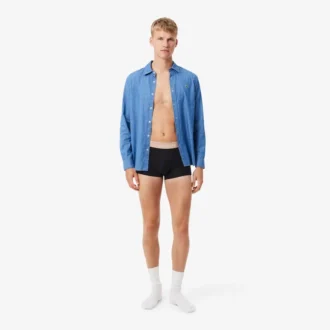 Conjunto de 3 boxers em algodão elástico para homem