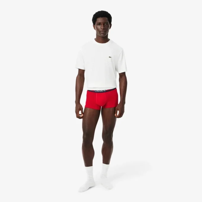 Conjunto de 3 boxers em algodão elástico para homem