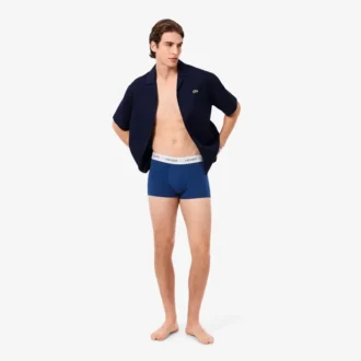 Conjunto de 3 boxers em algodão elástico para homem