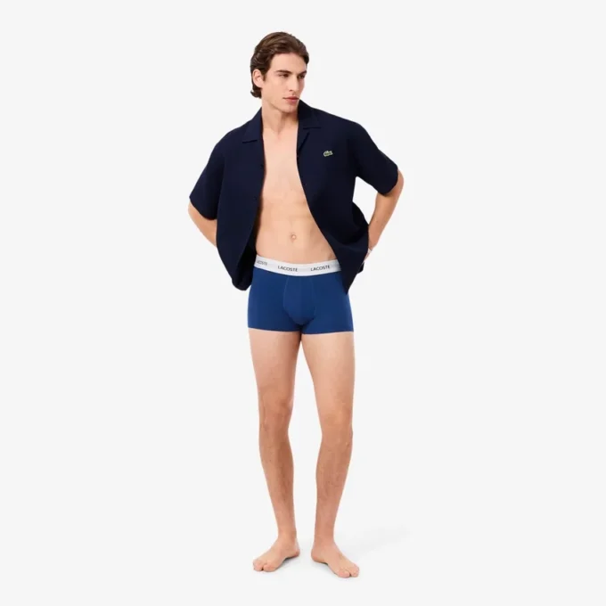 Conjunto de 3 boxers em algodão elástico para homem