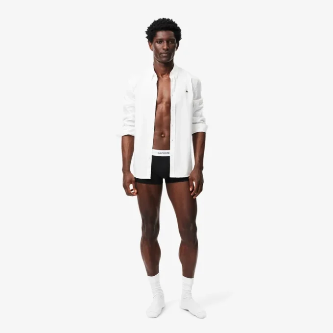 Conjunto de 3 boxers em algodão elástico para homem
