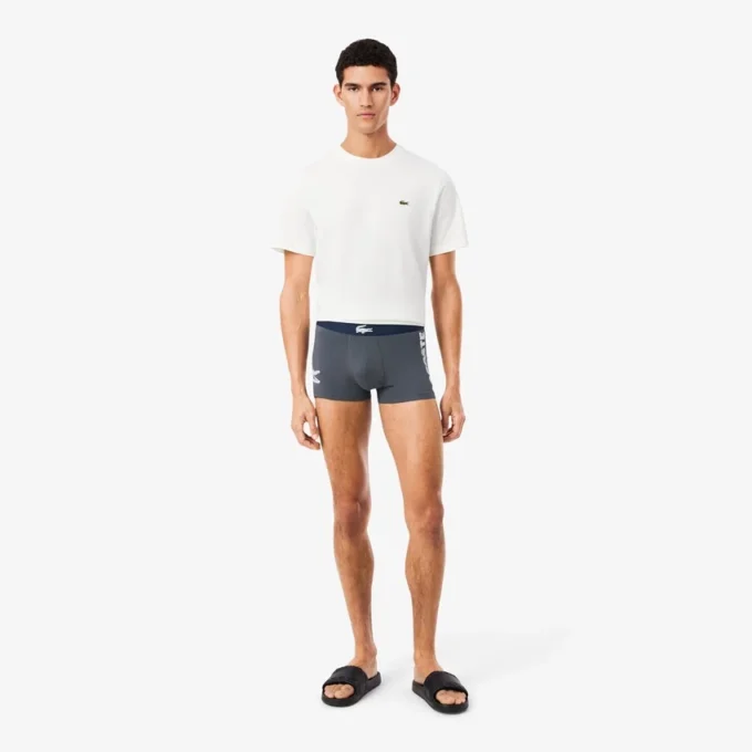 Conjunto de 3 boxers em algodão elástico para homem