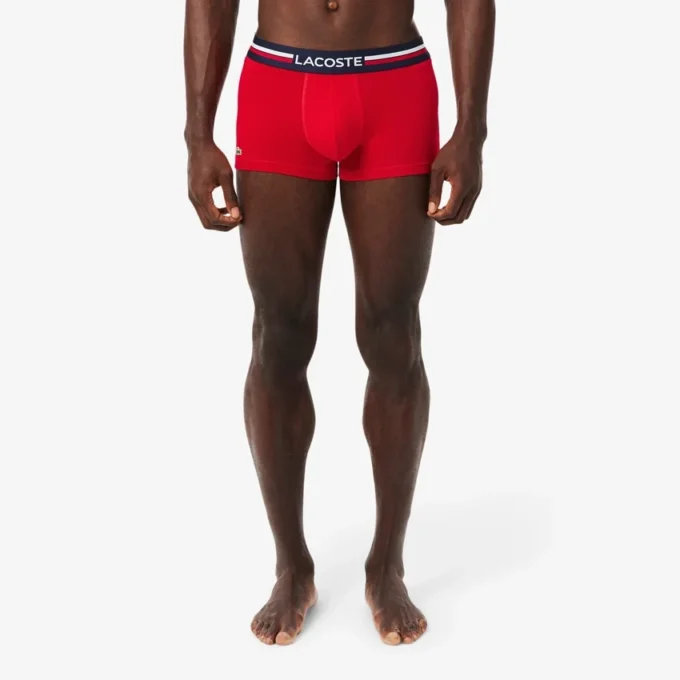 Conjunto de 3 boxers em algodão elástico para homem