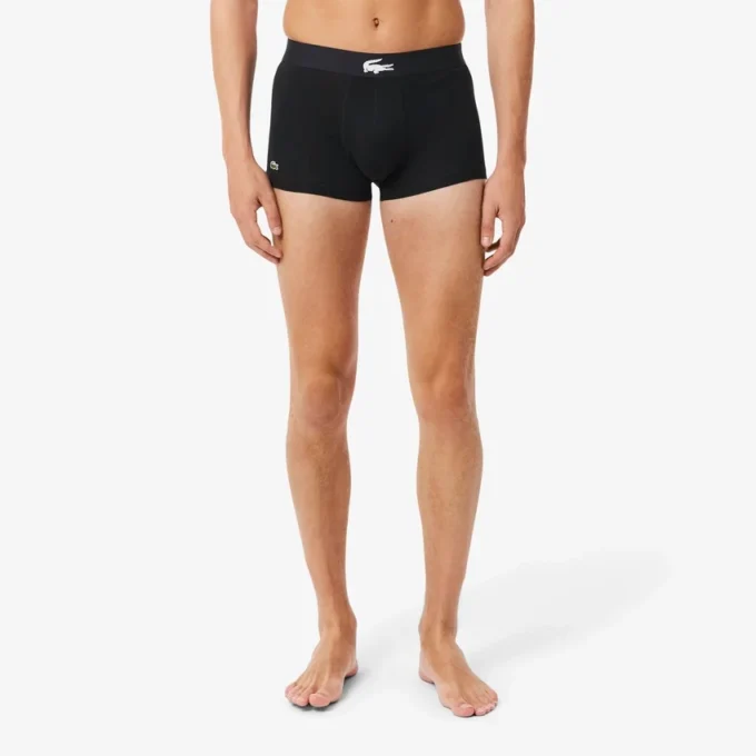 Conjunto de 3 boxers em algodão elástico para homem