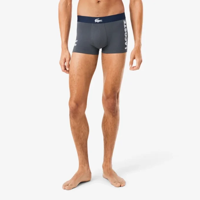 Conjunto de 3 boxers em algodão elástico para homem