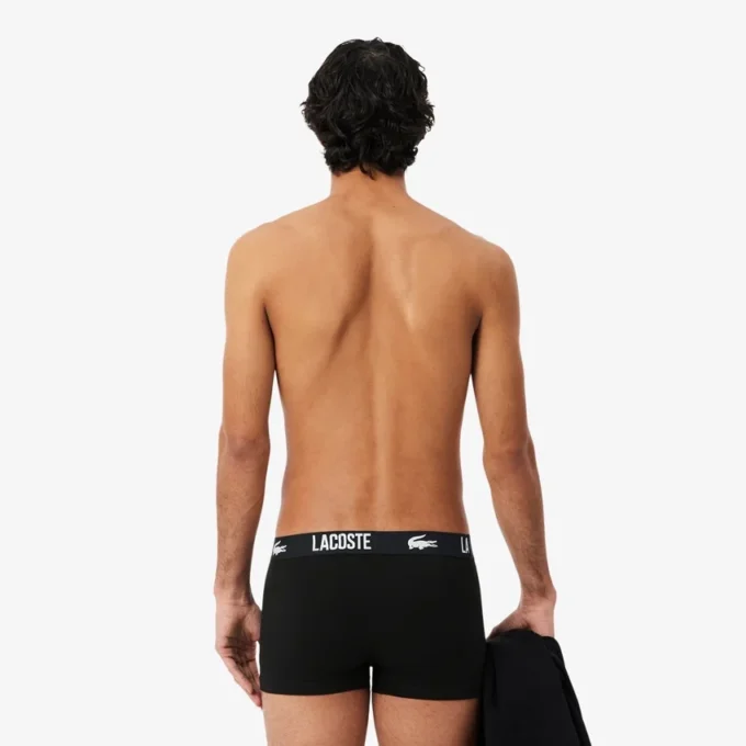 Conjunto de 3 boxers em algodão elástico para homem