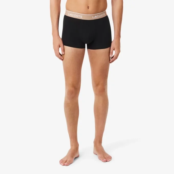 Conjunto de 3 boxers em algodão elástico para homem