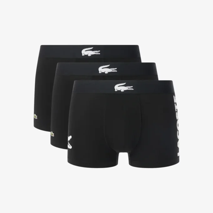Conjunto de 3 boxers em algodão elástico para homem