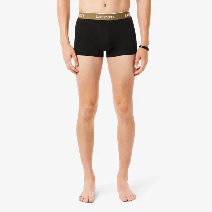 Conjunto de 3 boxers em algodão elástico para homem
