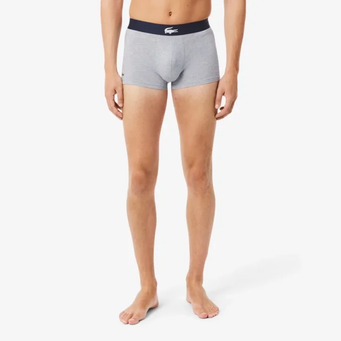 Conjunto de 3 boxers em algodão elástico para homem
