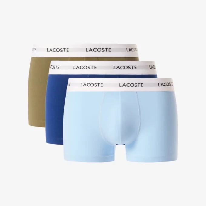 Conjunto de 3 boxers em algodão elástico para homem