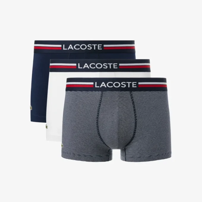 Conjunto de 3 boxers em algodão elástico para homem