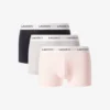 Conjunto de 3 boxers em algodão elástico para homem