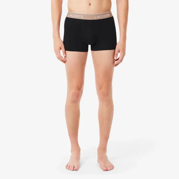 Conjunto de 3 boxers em algodão elástico para homem