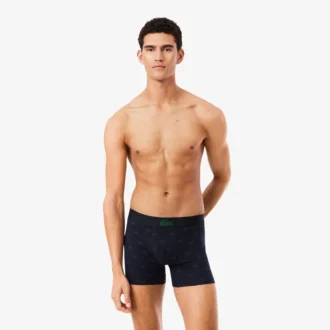 Conjunto de 3 boxers em jersey de algodão elástico estampado