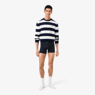 Conjunto de 3 boxers em jersey de algodão elástico estampado