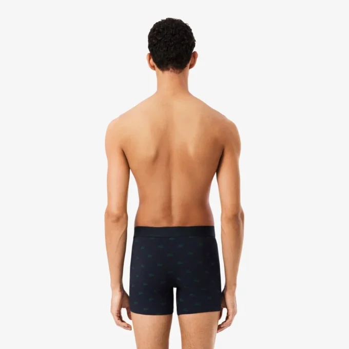Conjunto de 3 boxers em jersey de algodão elástico estampado