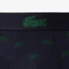 Conjunto de 3 boxers em jersey de algodão elástico estampado