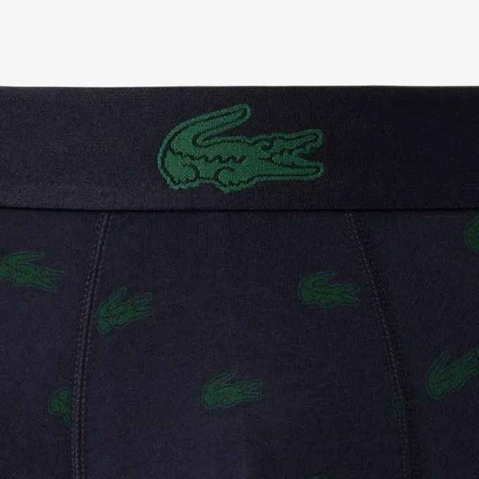 Conjunto de 3 boxers em jersey de algodão elástico estampado