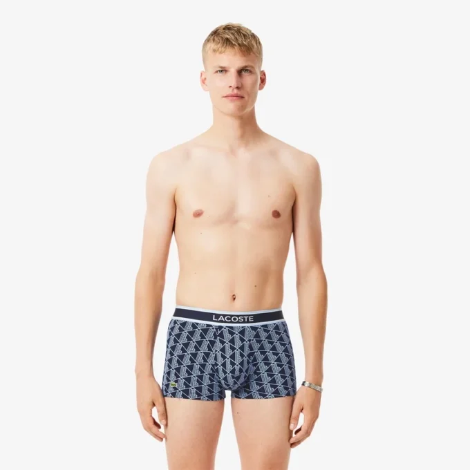 Conjunto de 3 boxers Monogram para homem