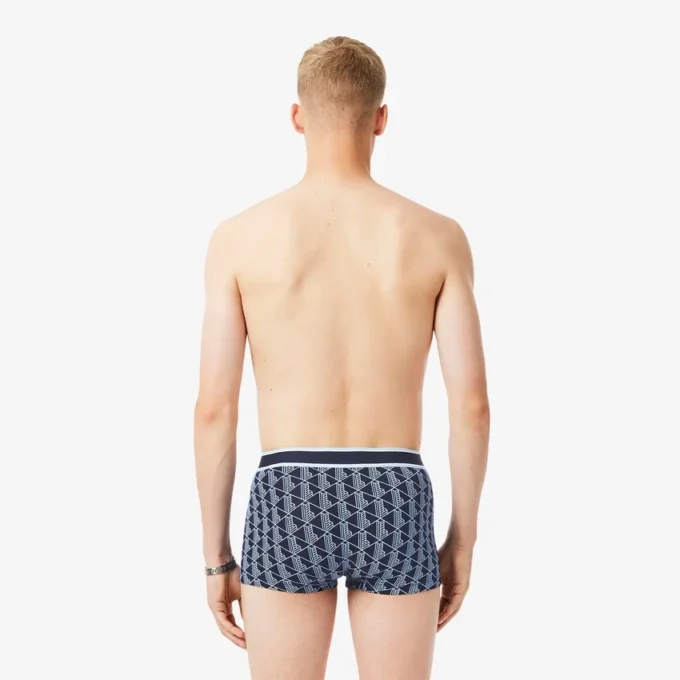 Conjunto de 3 boxers Monogram para homem