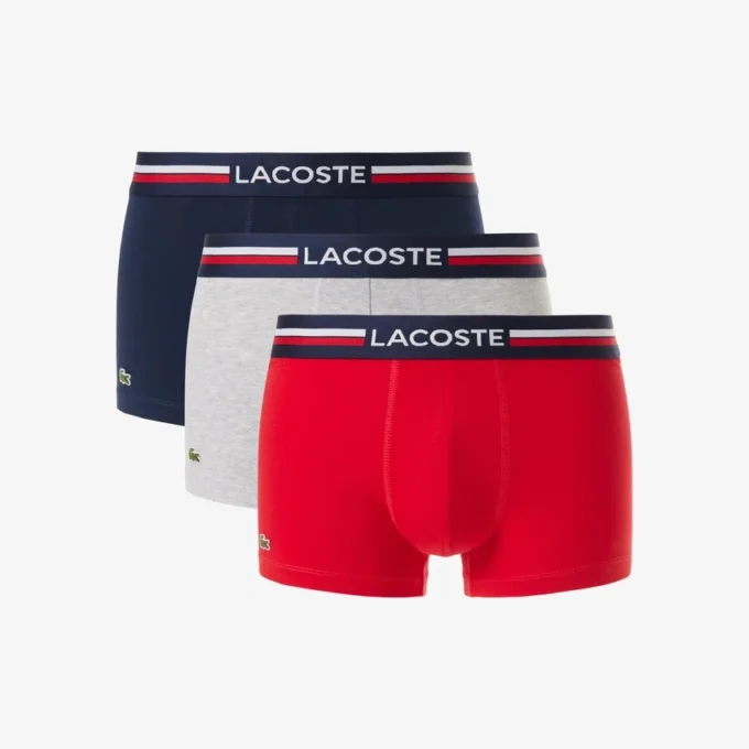 Conjunto de 3 boxers multicoloridos para homem