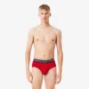Conjunto de 3 cuecas de algodão com logótipo na cintura para homem