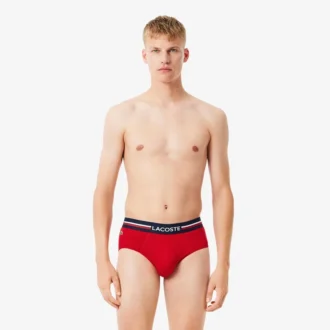 Conjunto de 3 cuecas de algodão com logótipo na cintura para homem