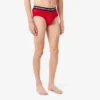 Conjunto de 3 cuecas de algodão com logótipo na cintura para homem