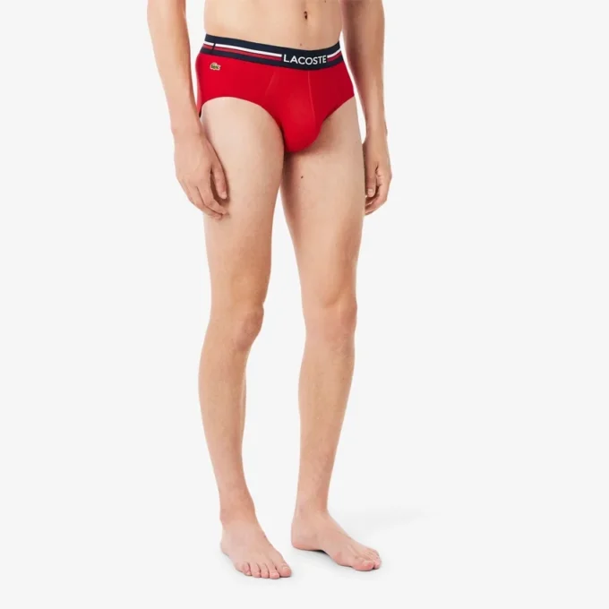 Conjunto de 3 cuecas de algodão com logótipo na cintura para homem