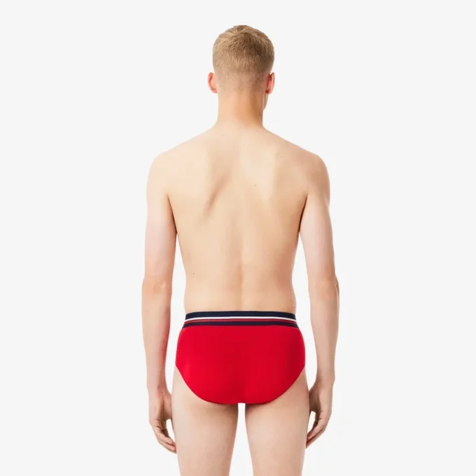Conjunto de 3 cuecas de algodão com logótipo na cintura para homem