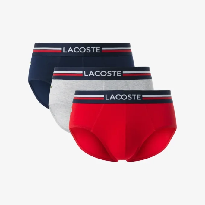 Conjunto de 3 cuecas de algodão com logótipo na cintura para homem