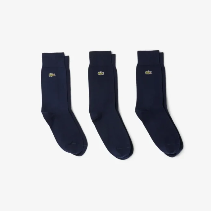 Conjunto de 3 pares de meias compridas unissexo