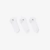 Conjunto de 3 pares de meias curtas unissexo