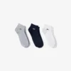 Conjunto de 3 pares de meias curtas unissexo