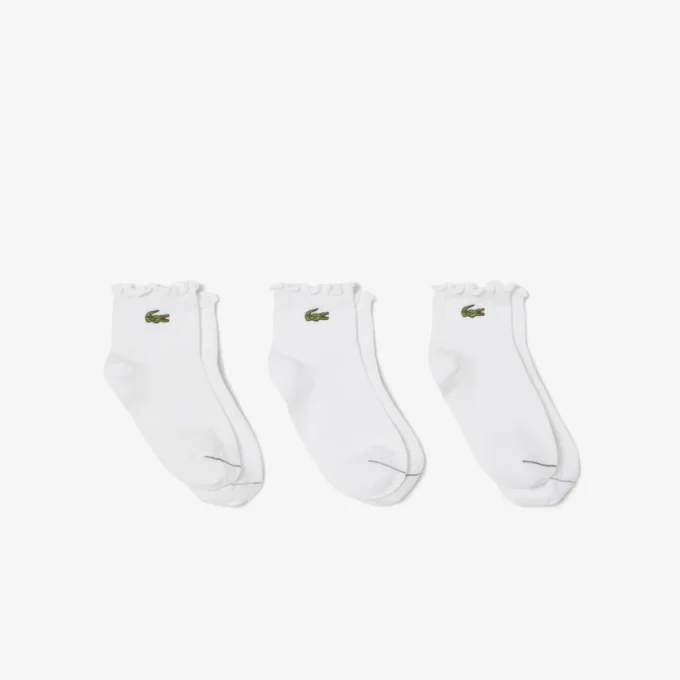 Conjunto de 3 pares de meias de algodão