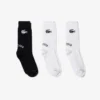 Conjunto de 3 pares de meias de algodão unissexo