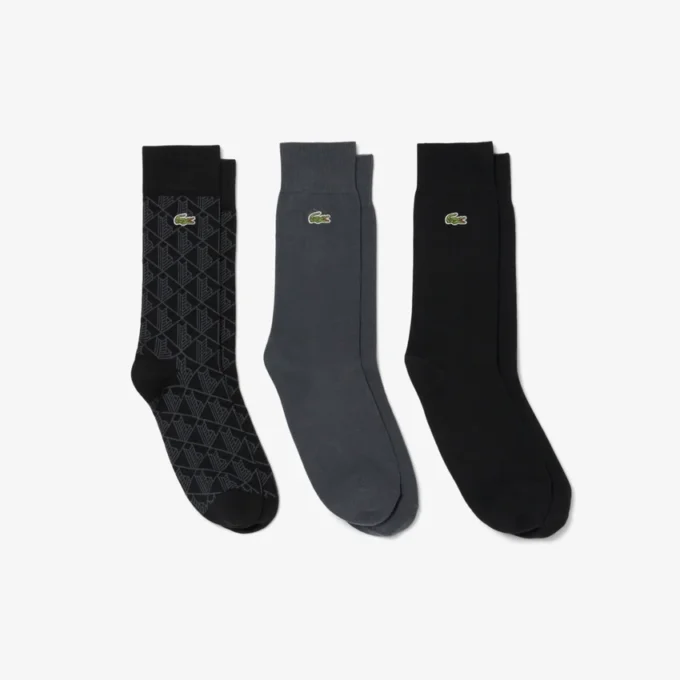 Conjunto de 3 pares de meias unissexo