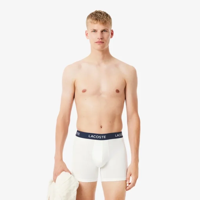 Conjunto de 5 boxers de cintura com marca para homem