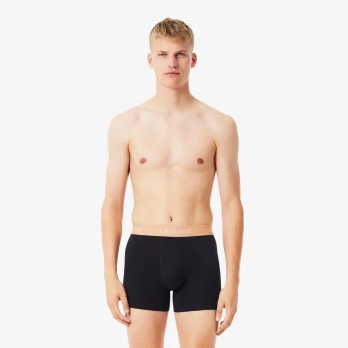 Conjunto de 5 boxers de cintura com marca para homem