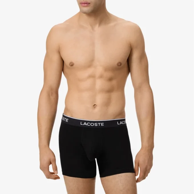 Conjunto de 5 boxers de cintura com marca para homem