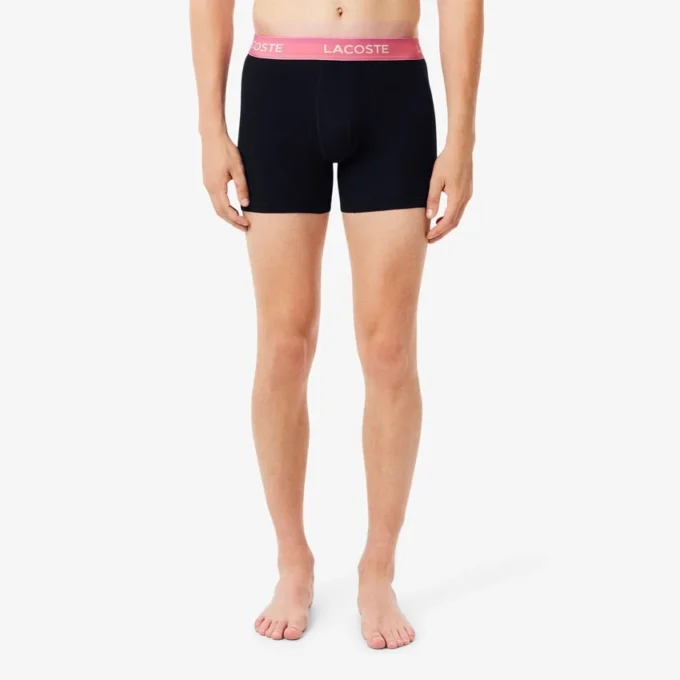 Conjunto de 5 boxers de cintura com marca para homem