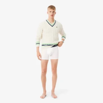 Conjunto de 5 boxers de cintura com marca para homem