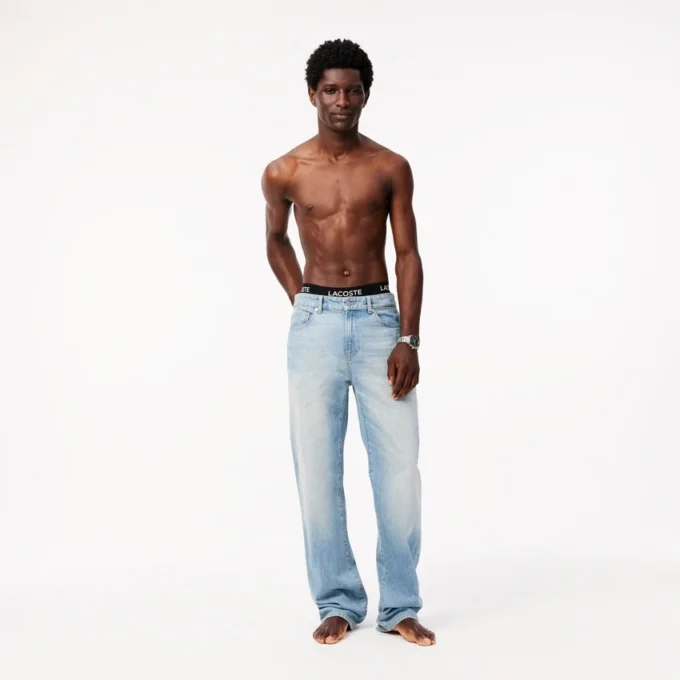 Conjunto de 5 boxers de cintura com marca para homem